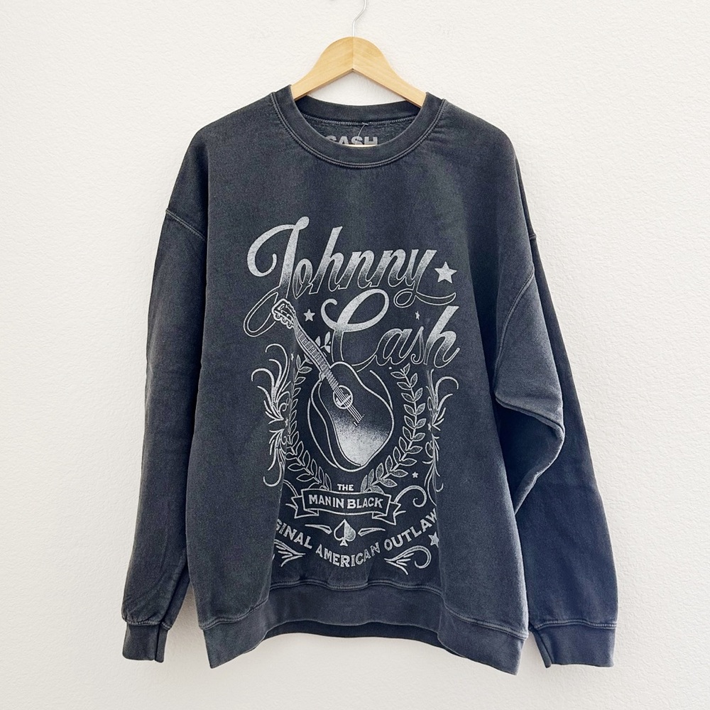 NEW UO Johnny Cash Graphic Sweatshirt